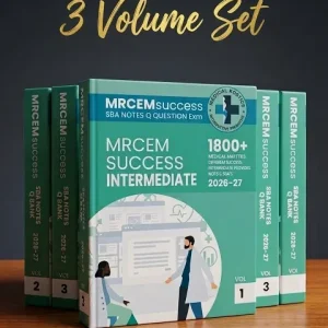MRCEM Success Intermediate SBA Notes and Q Bank - 3 Volumes Set