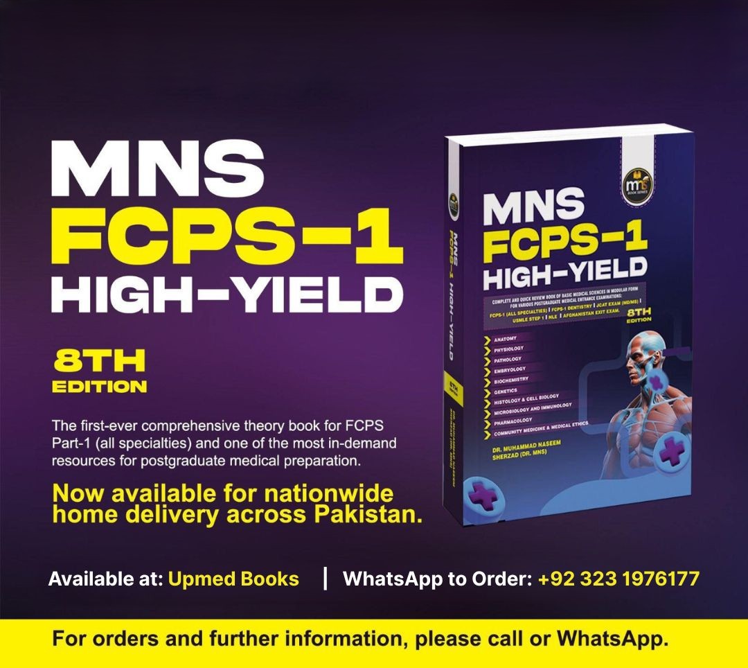MNS FCPS-1 High Yield by Naseem Sherzad - 8th Edition