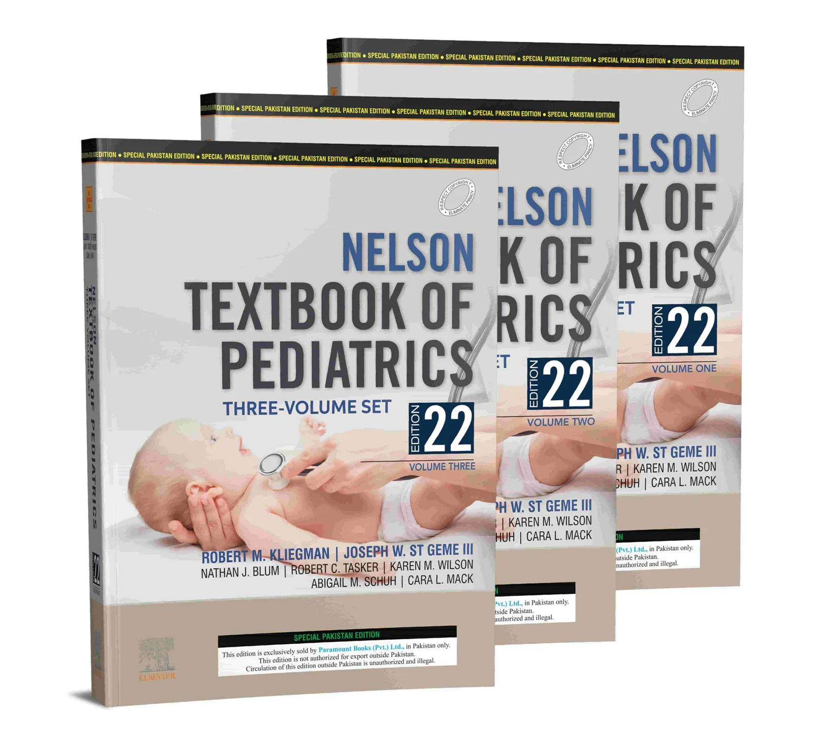 Nelson Textbook of Pediatrics – 22nd Edition (3 Volumes) - Original